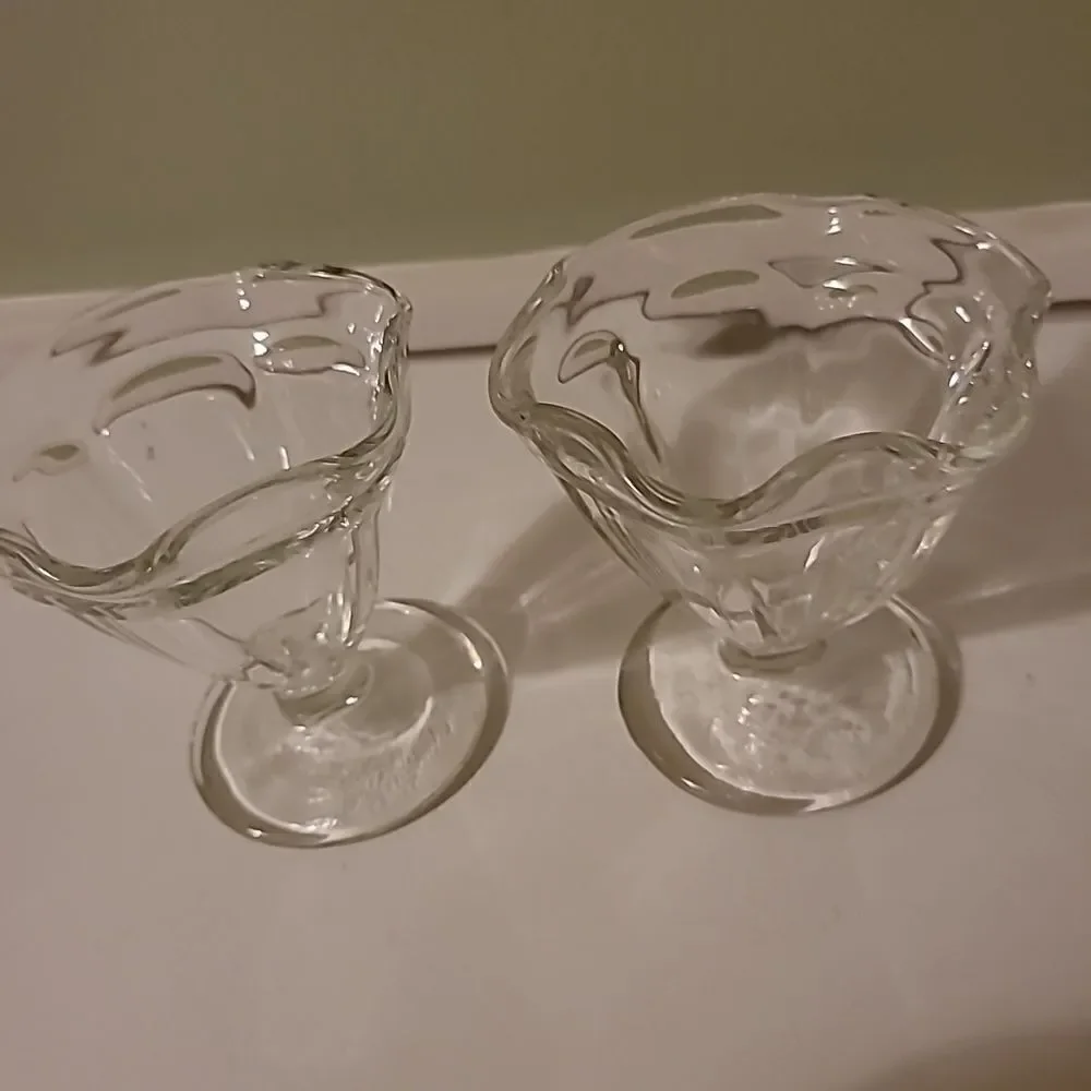 Pair of Vintage Sundae Dishes
